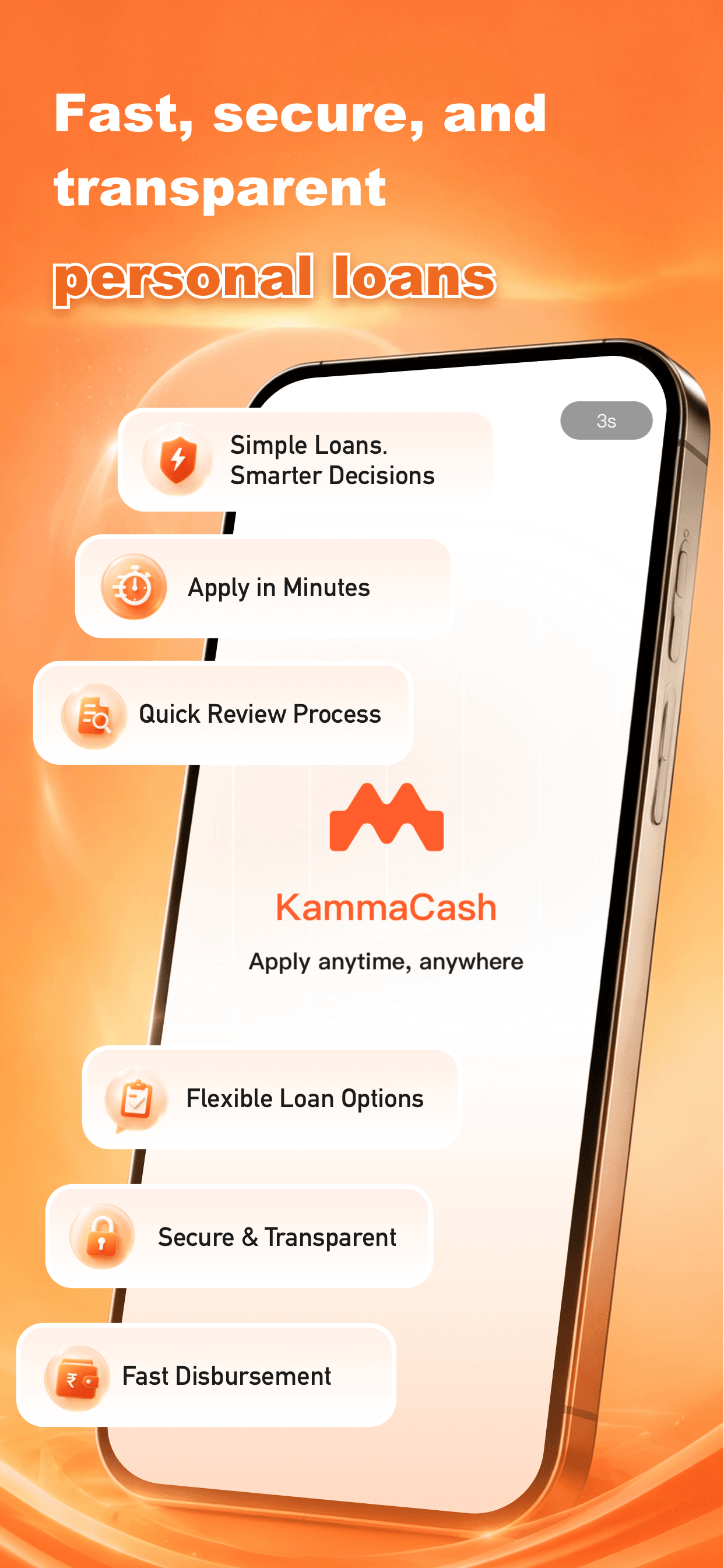 KammaCash App Screen 1